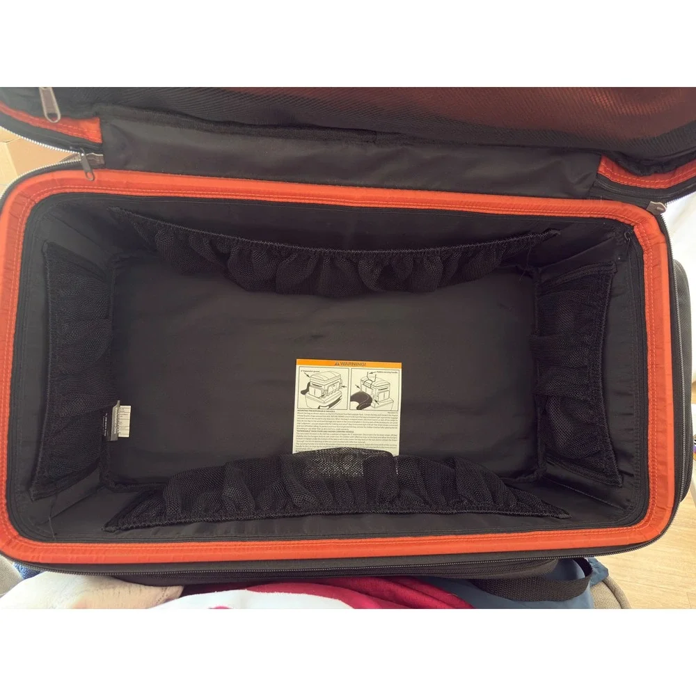 T-Bags Dekker II Tour-Pak Bag Black Motorcycle Luggage‎ TB1600DT Reflective Trim